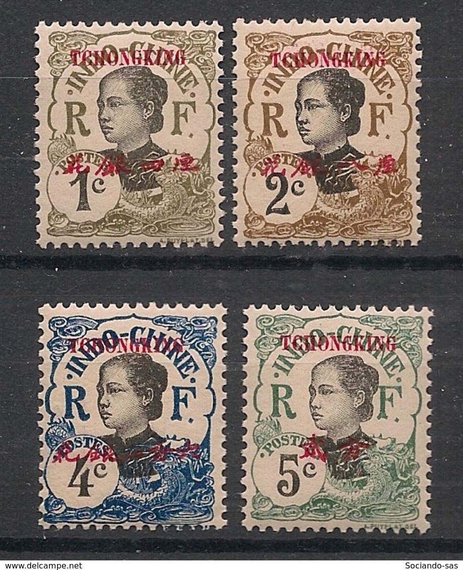 Tchong-King - 1908 - N°Yv. 65 - 66 - 67 - 68 - 4 Valeurs - Neuf Luxe ** / MNH / Postfrisch - Nuevos