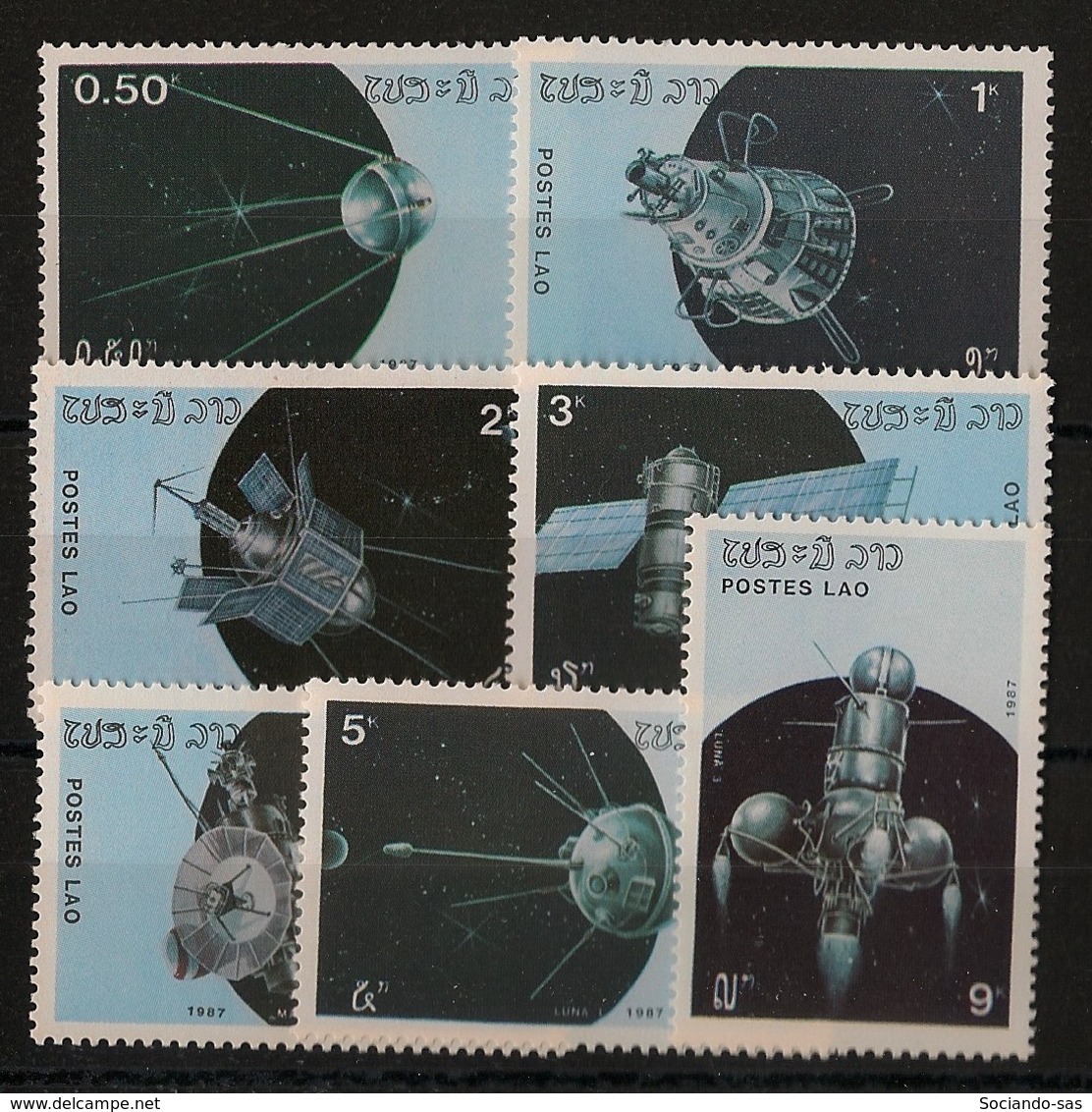 Laos - 1987 - N°Yv. 756 à 762 - Engins Spatiaux - Neuf Luxe ** / MNH / Postfrisch - Laos