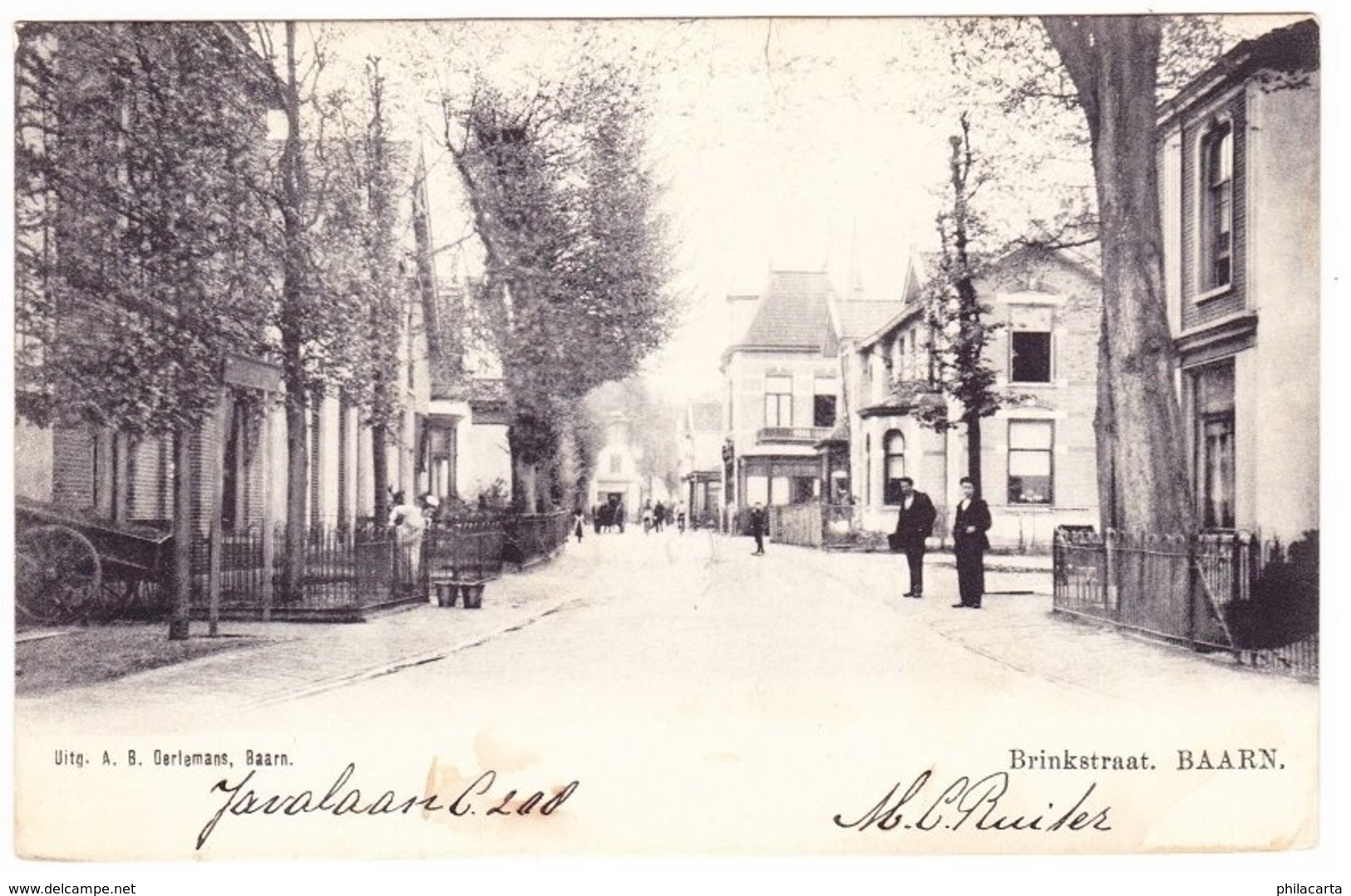 Baarn - Brinkstraat Met Volk - 1904 - Baarn