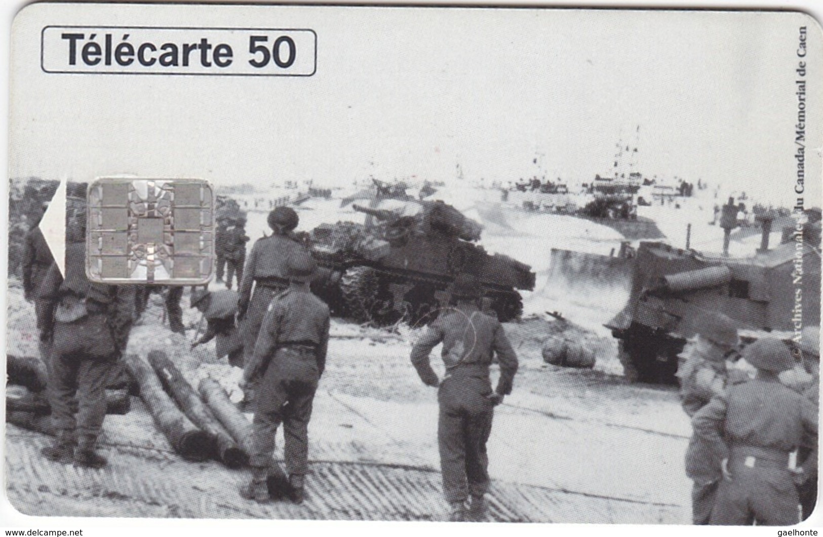 TC118 TÉLÉCARTE 50 UNITÉS - 1944-1994 - 50ème ANNIVERSAIRE DES DEBARQUEMENTS... - COURSEULLE SUR MER 06 JUIN 1944 - Armada