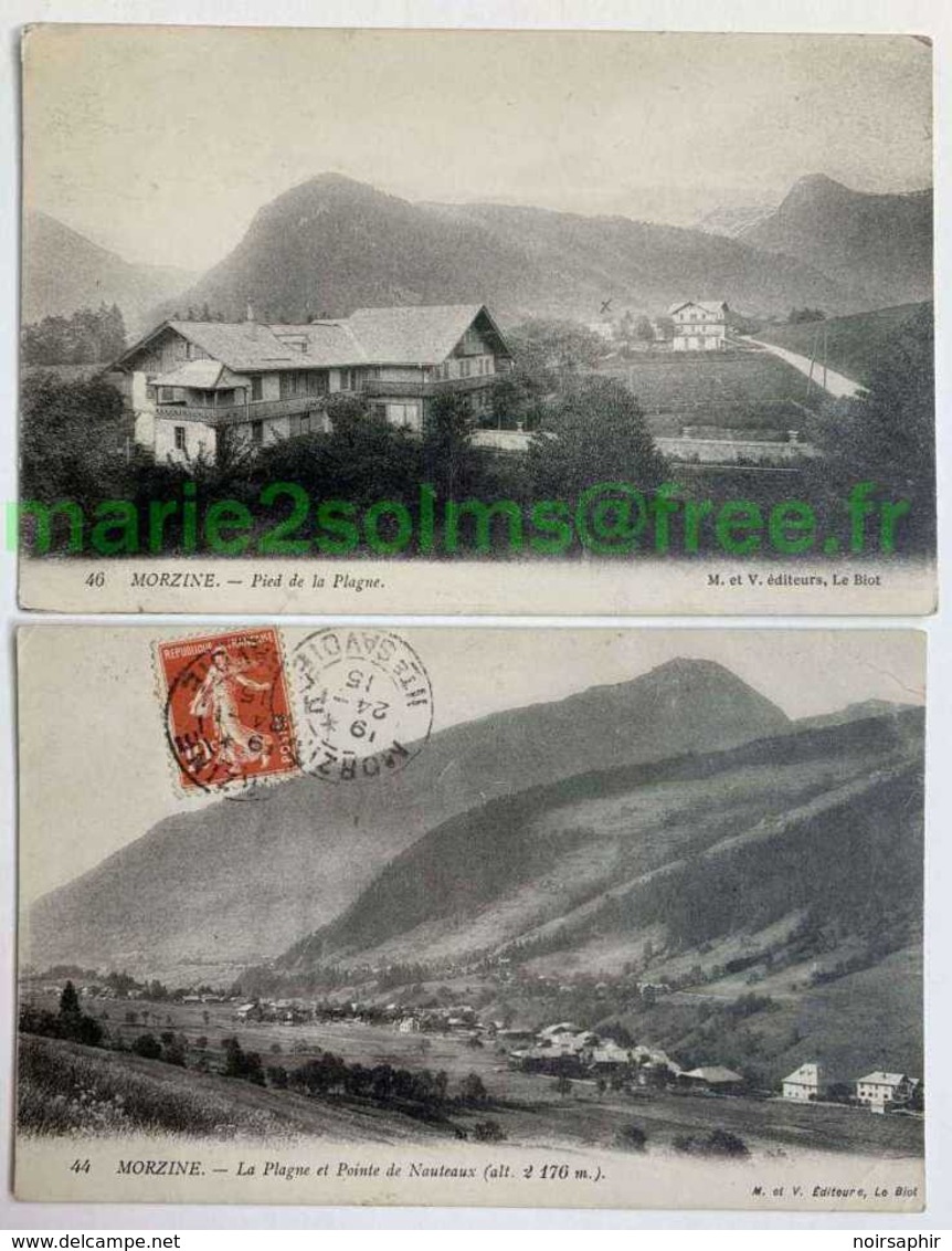 ↂ 74 MORZINE LA PLAGNE 1915 1917 LOT CARTE POSTALE ANCIENNE RARE CPA HAUTE-SAVOIE ALPES CAFÉ POSTE MORNEX LAPLACE GEX - Morzine