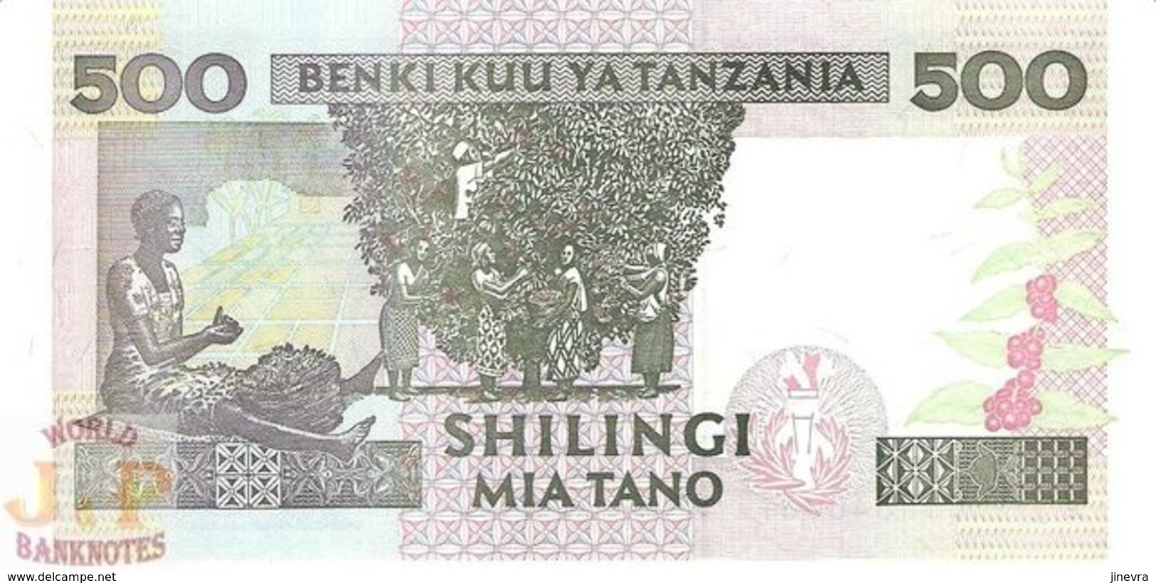 TANZANIA 500 SHILINGI 1997 PICK 30 UNC - Tanzania