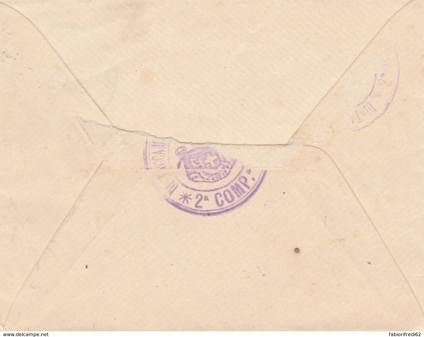 LETTERA 1915 PM I DIV.VAVALLERIA SEGNATASSE 5+10 CENT TIMBRO ASCOLI PICENO (IX1056 - Military Mail (PM)