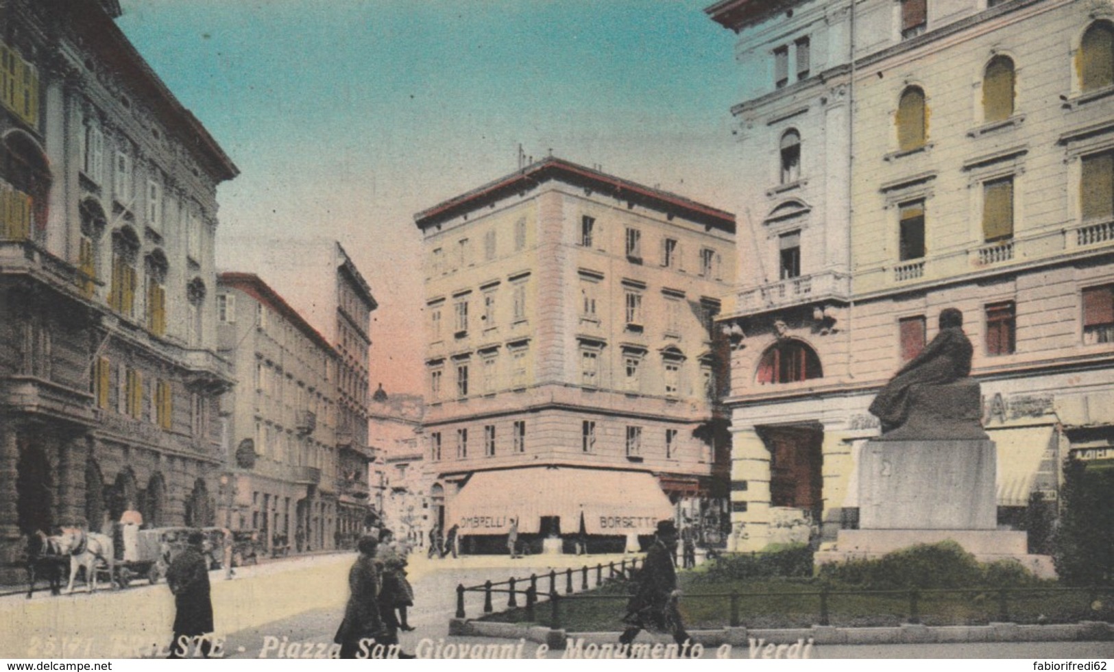 CARTOLINA 1937 10+20 C. COLONIE ESTIVE TIMBRO TRIESTE -PIAZZA SAN GIOVANNI (IX1173 - Poststempel