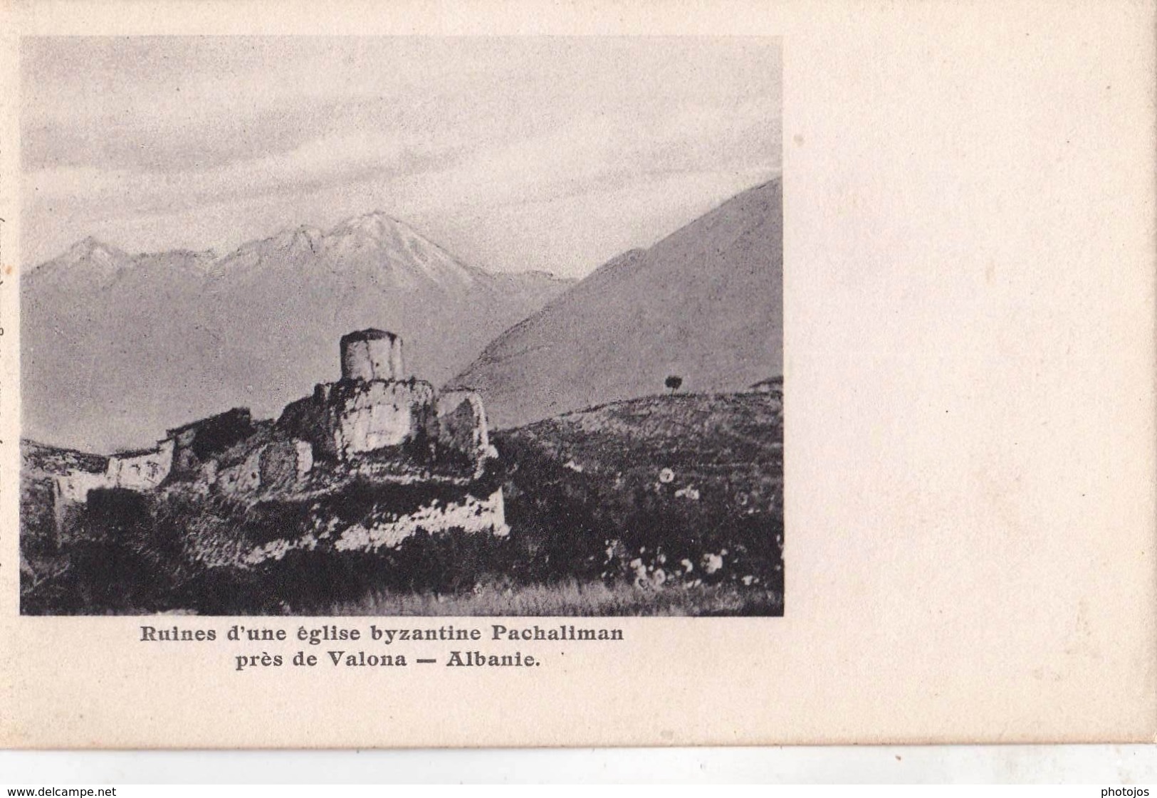 CPA : Valona  (Albanie) Ruine D'une église Byzantine Pachaliman Dos Précurseur   Ed Schwidernch 8511 - Albania