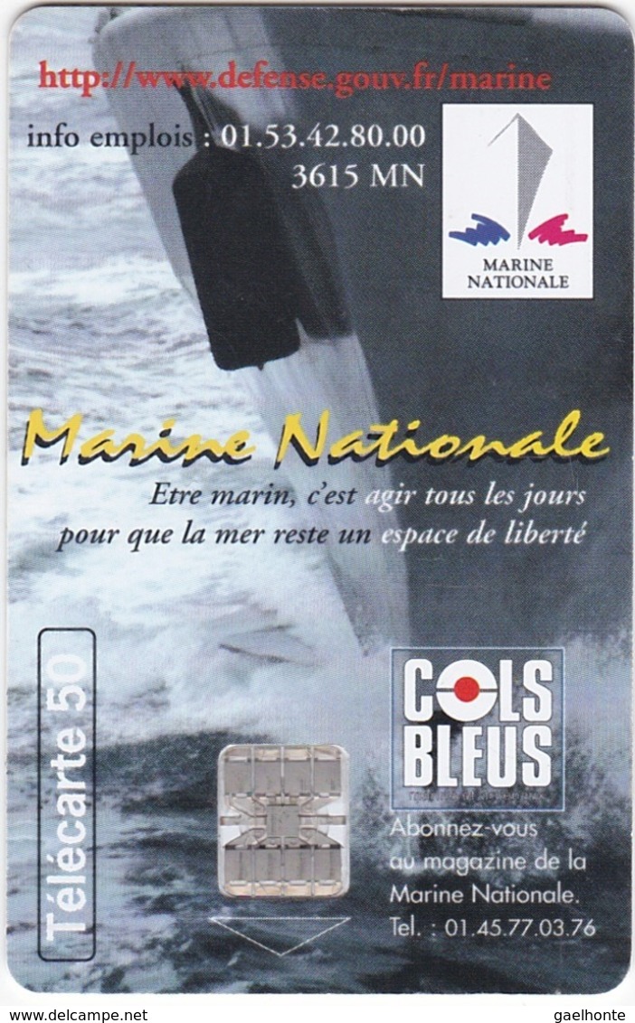 TC147 TÉLÉCARTE 50 UNITÉS - MARINE NATIONALE - COLS BLEUS - Esercito