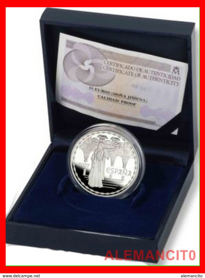 ESPAÑA MONEDA AÑO 2007 DEL CANTAR DEL MIO CID.. 10 EUROS. PLATA.PROOF. - España