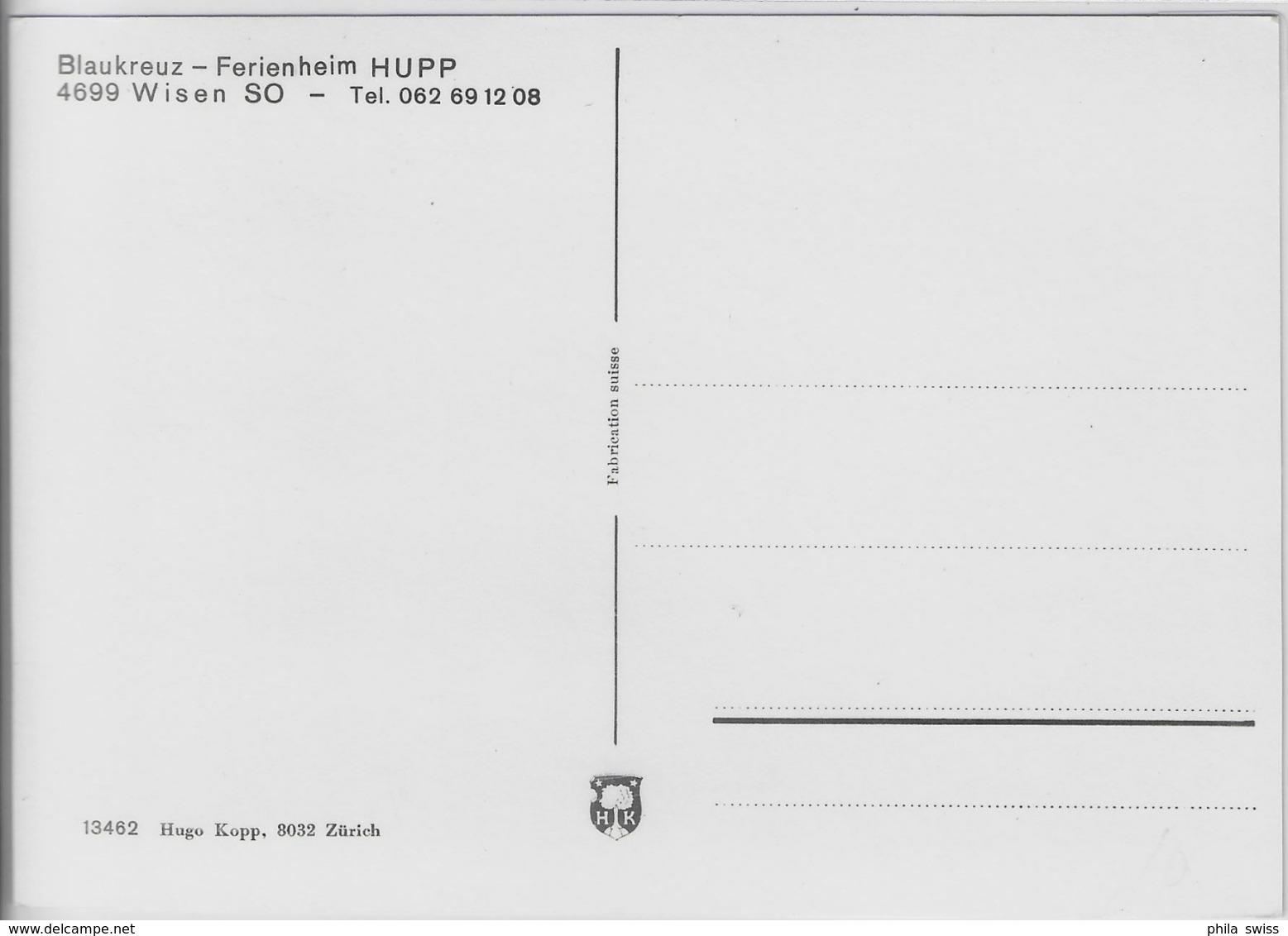 Blaukreuz-Ferienheim Hupp - Wisen SO - Wisen