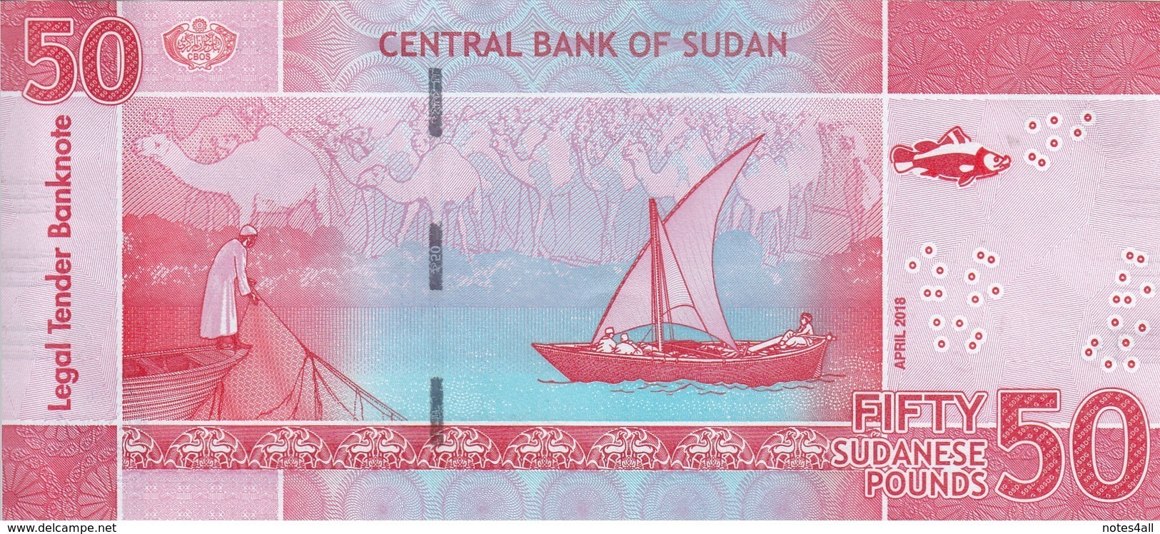 SUDAN 50 POUNDS 2018 P-NEW AU/UNC */* - Sudan