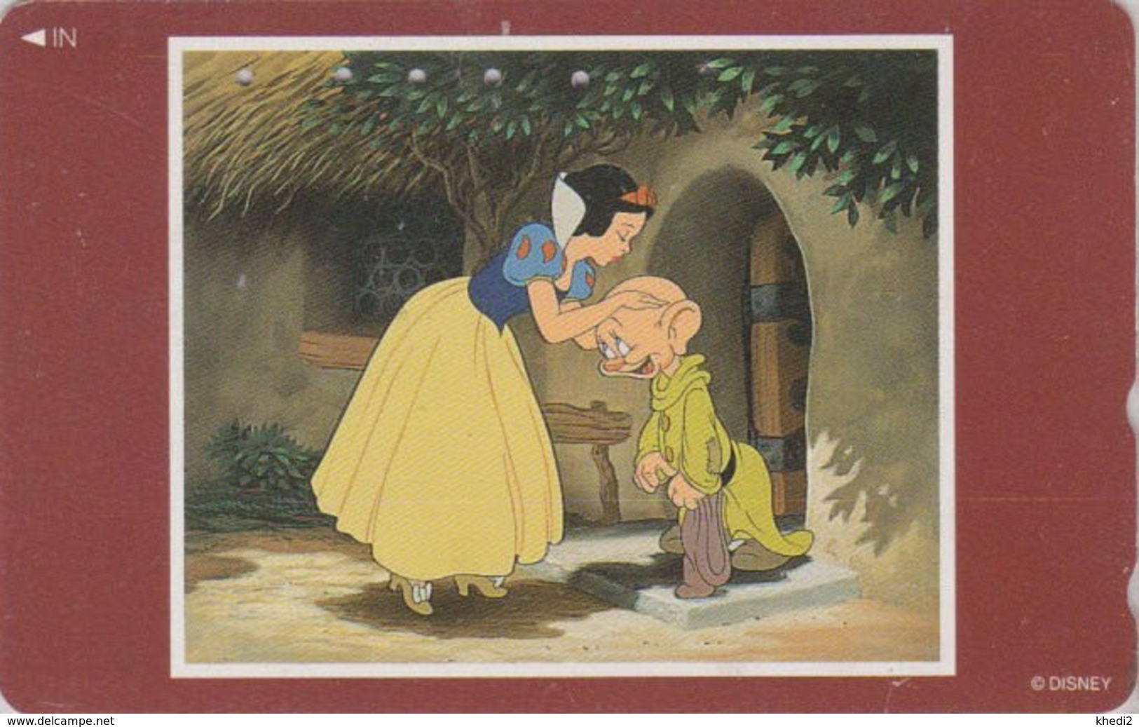 Télécarte Japon / 110-183334 B - DISNEY - FILM Série Cadre - BLANCHE NEIGE & NAIN - SNOW WHITE - Movie Japan Phonecard - Disney