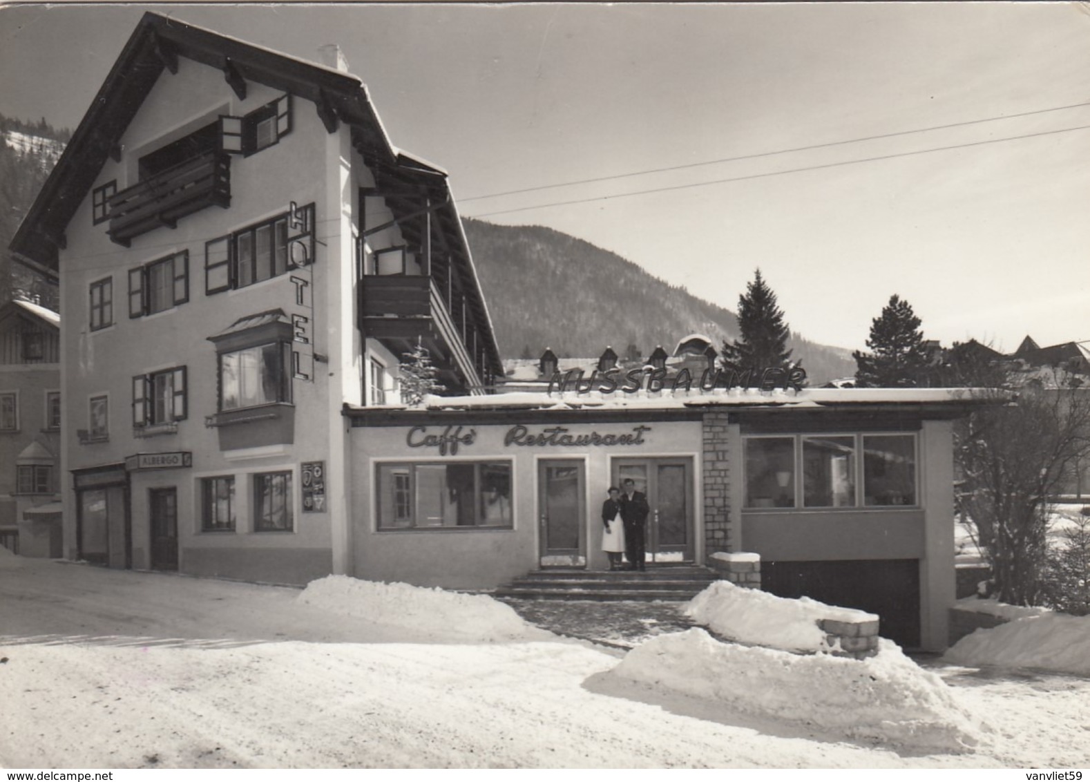 GOSSENSASS-COLLE ISARCO-BOZEN-BOLZANO-HOTEL=HUSSBAUMER=-CARTOLINA VERA FOTOGRAFIA VIAGGIATA NEL 1965 - Bolzano (Bozen)