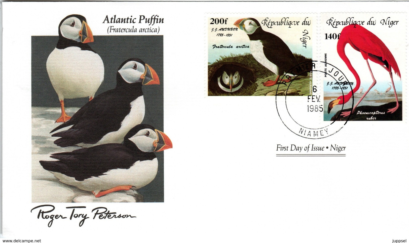 FDC NIGER  Birds  /  Oiseaux, Lettre De Première Jour,  FRATERCULA  ARCTICA - Sonstige & Ohne Zuordnung