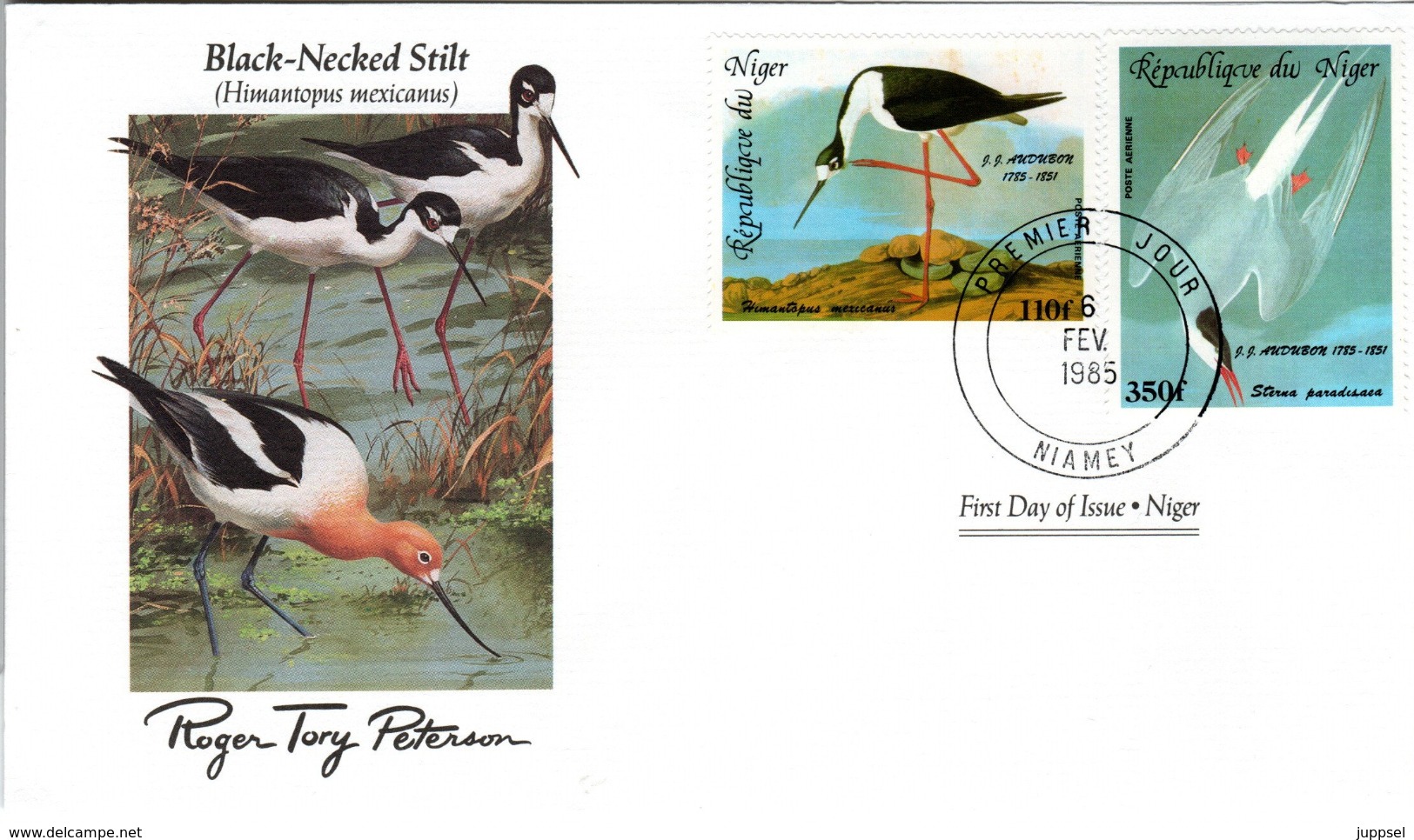 FDC NIGER  Birds  /  Oiseaux, Lettre De Première Jour,  HIMANTOPUS MEXICANUS - Sonstige & Ohne Zuordnung