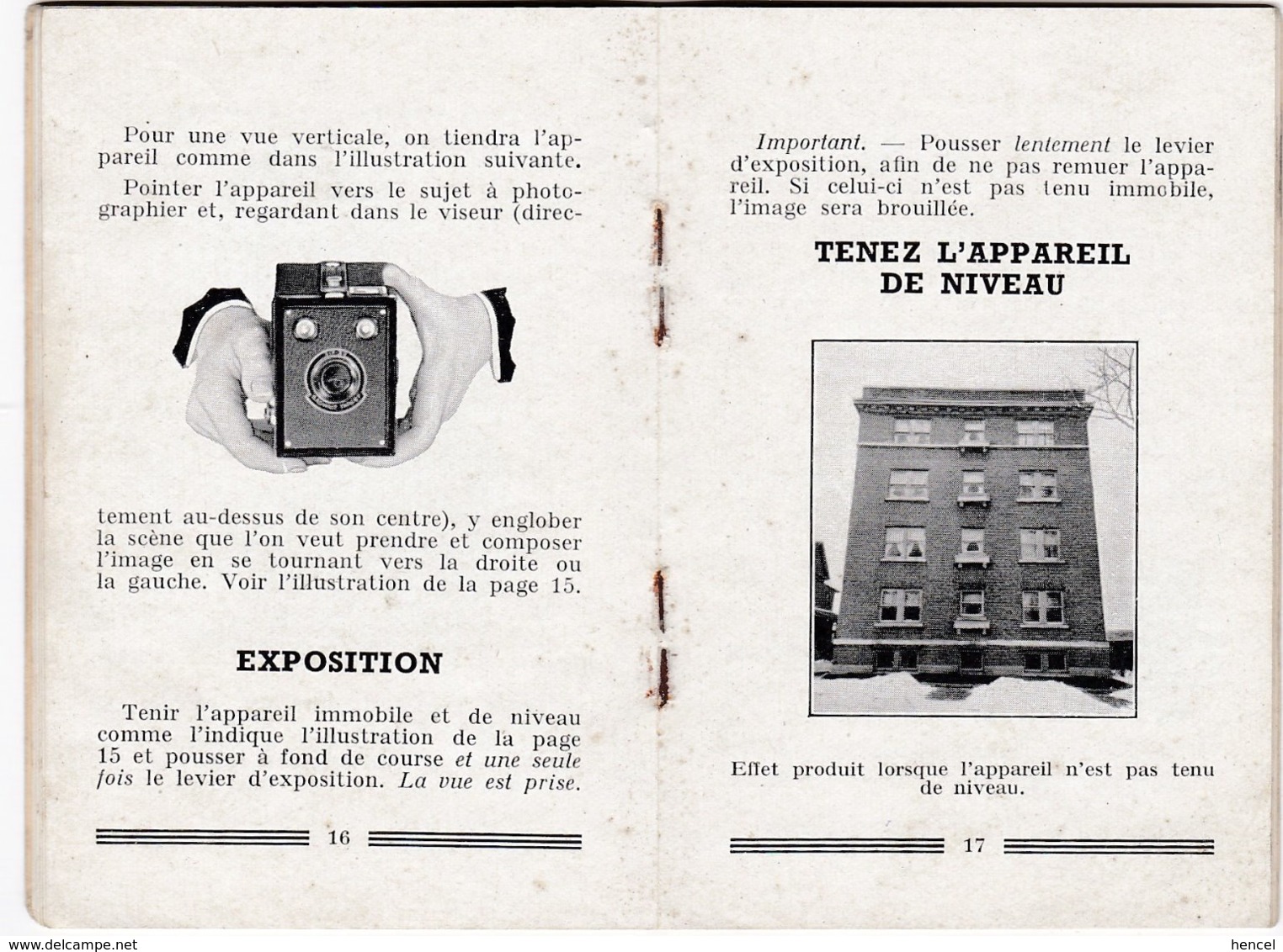 Manuel D'utilisation Du Brownie Target Six-20 - Kodak - Autres & Non Classés