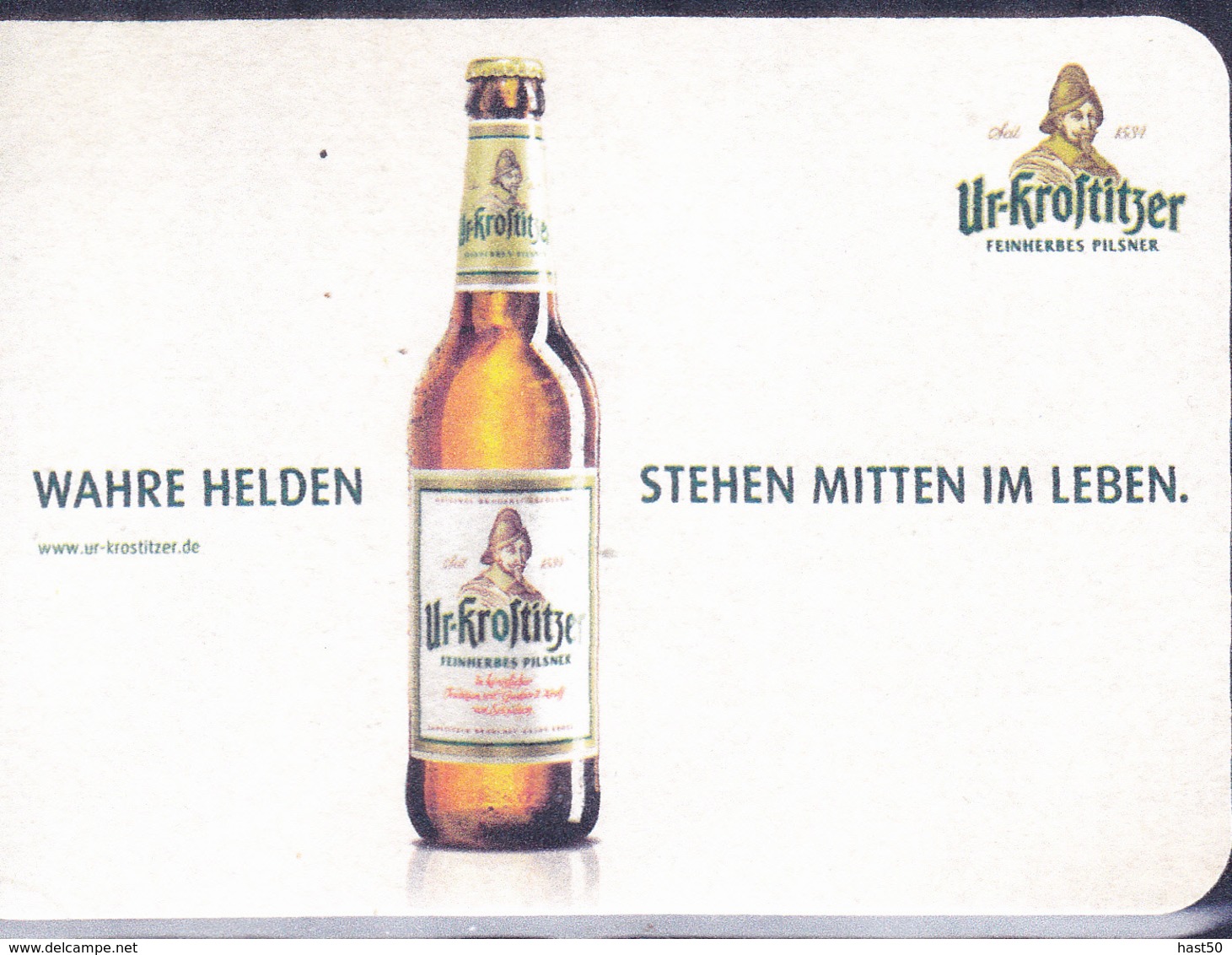 Deutschland - Ur-Krostiitzer "Wahre Helden Stehen Mitten Im Leben" - Beer Mats