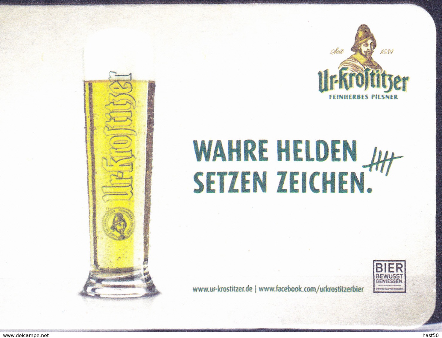 Deutschland - Ur-Krostiitzer "Wahre Helden Setzen Zeichen" - Beer Mats