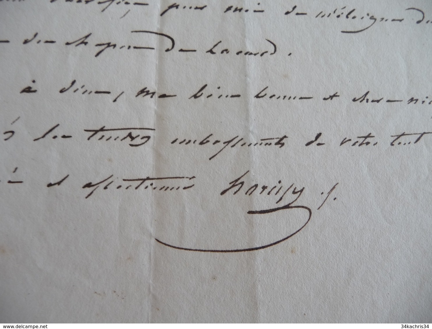 LAS Signée Jean Isidore Harispe 14/10/1896 Miltaire Maréchal Député Lettre Familiale - Other & Unclassified