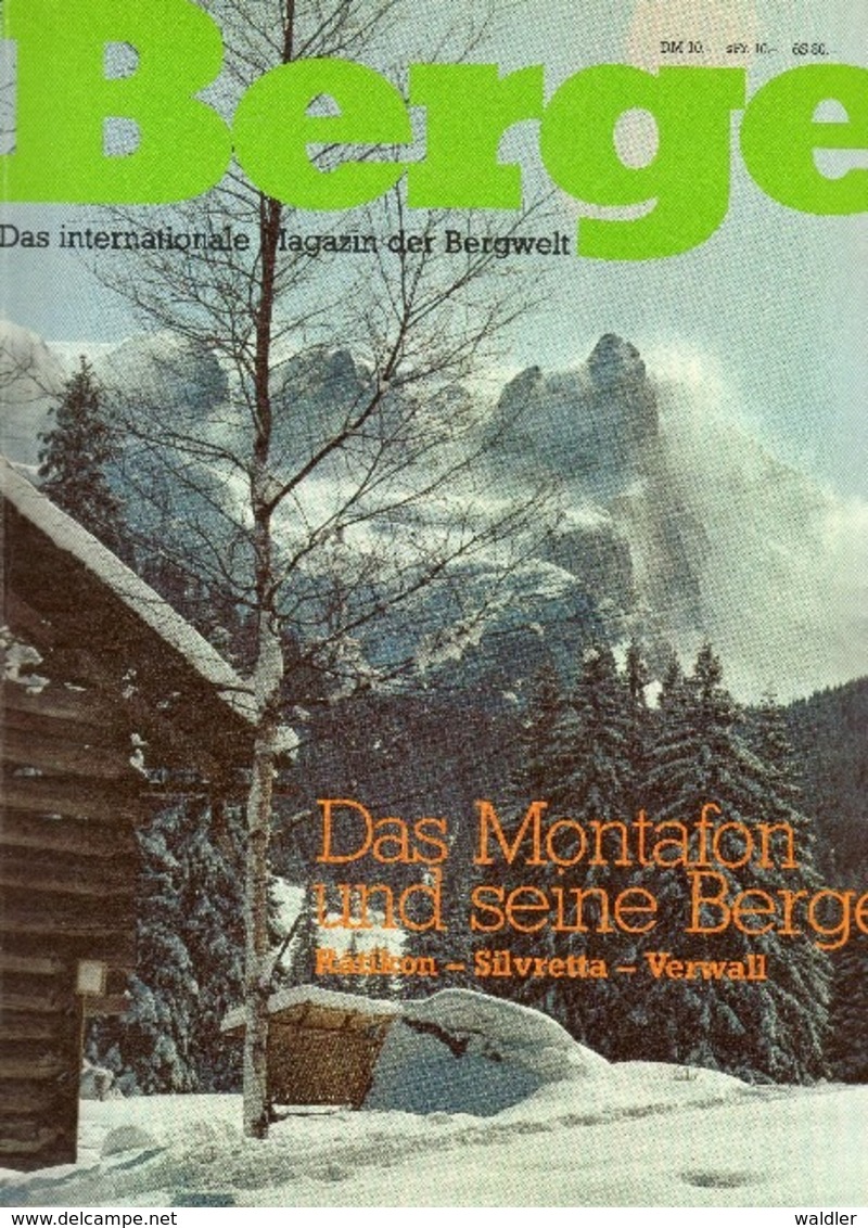 BERGE  -  MAGAZIN DER BERGWELT  Nr. 4 1983   (MONTAFON) - Reise & Fun