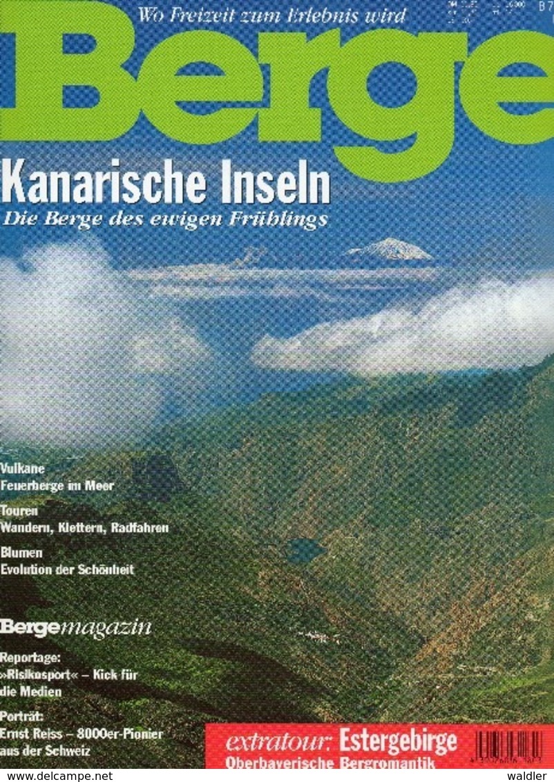 BERGE  -  MAGAZIN DER BERGWELT  Nr. 99   (KANARISCHE INSELN) - Viajes  & Diversiones