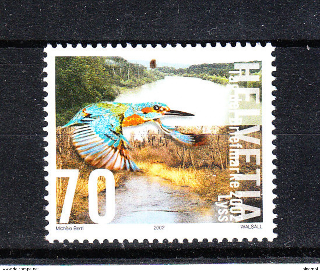 Svizzera   -   2002. Martin Pescatore. Kingfisher. MNH - Passeri