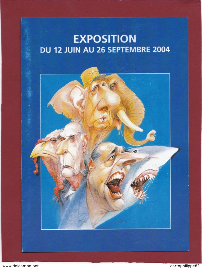 EXPO AU MUSÉE PEYNET DE L'ILLUSTRATEUR MORCHOISNE MITTERRAND CHIRAC DE GAULLE - Programs