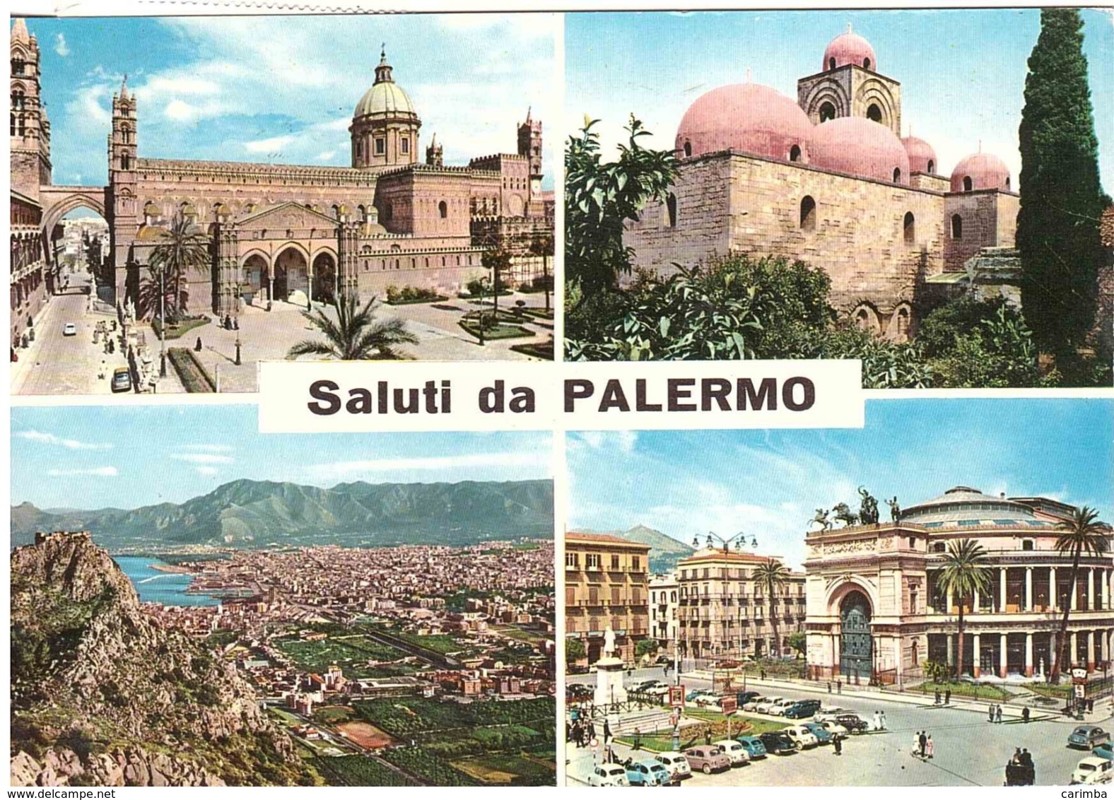 1983 £300 BARDONECCHIA SU CARTOLINA SALUTI DA PALERMO - Saluti Da.../ Gruss Aus...