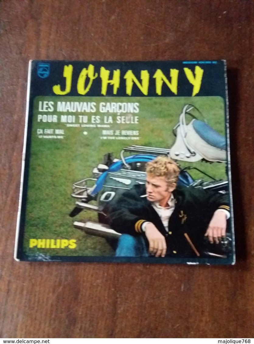 Disque De Johnny Hallyday - Les Mauvais Garçons - Philips 434.905 BE - 1964 - - Rock