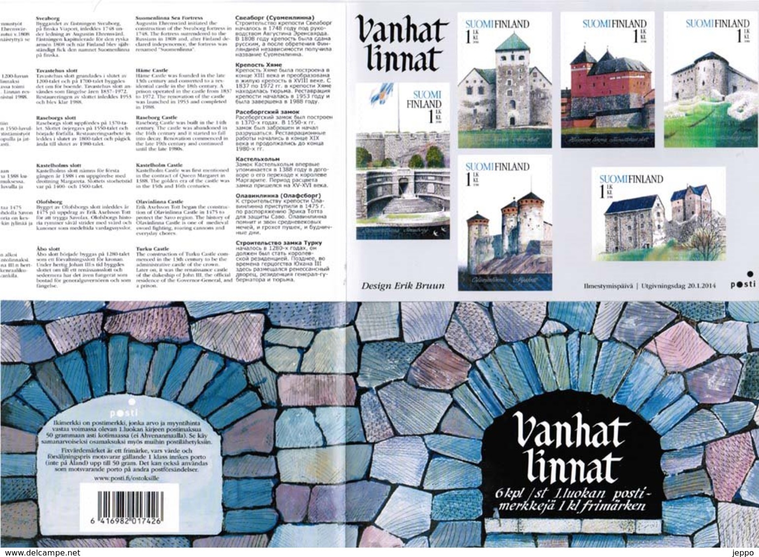 2014 Finland, Castles Booklet MNH. - Booklets