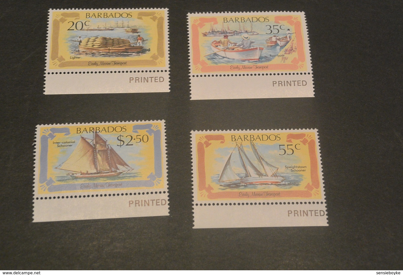 K21939 - Set MNh Barbados -  1982 - Marine Transport - Bateaux