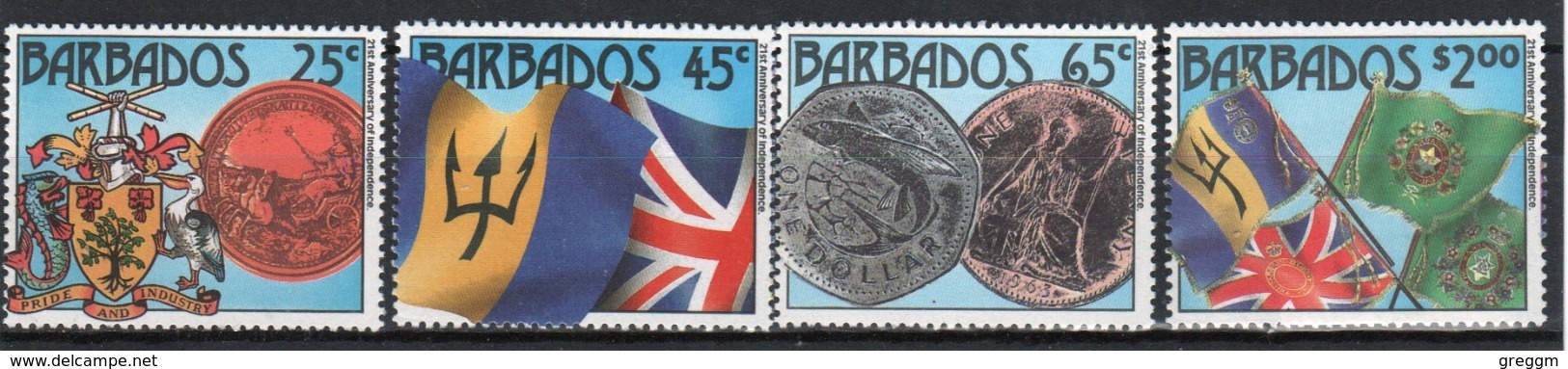 Barbados 1987 Set Of Stamps Celebrating The 25th Anniversary Of Independence . - Barbados (1966-...)