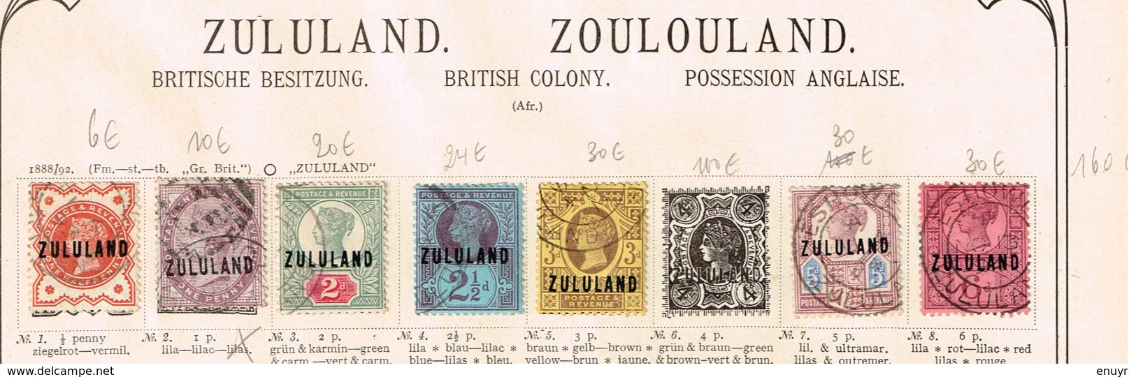 Zoulouland. Zululand. Ancienne Collection. Old Collection. Altsammlung. Oude Verzameling. - Collections (sans Albums)