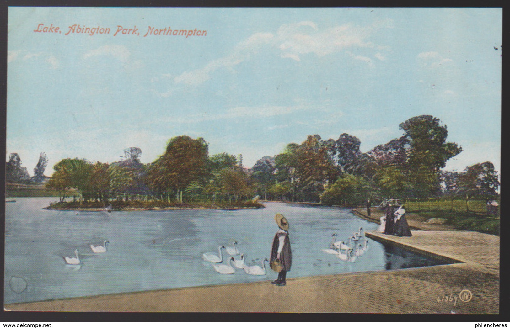 CPA - (Royaume-Uni) Lake, Abington Park, Northampton - Northamptonshire