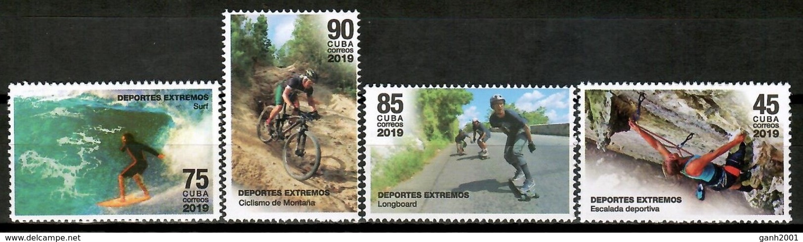 Cuba 2019 / Extreme Sports Surf Mountain Cycling Longboard MNH Deportes Extremos Surf Escalada Ciclismo / Cu14923  C4-8 - Escalada