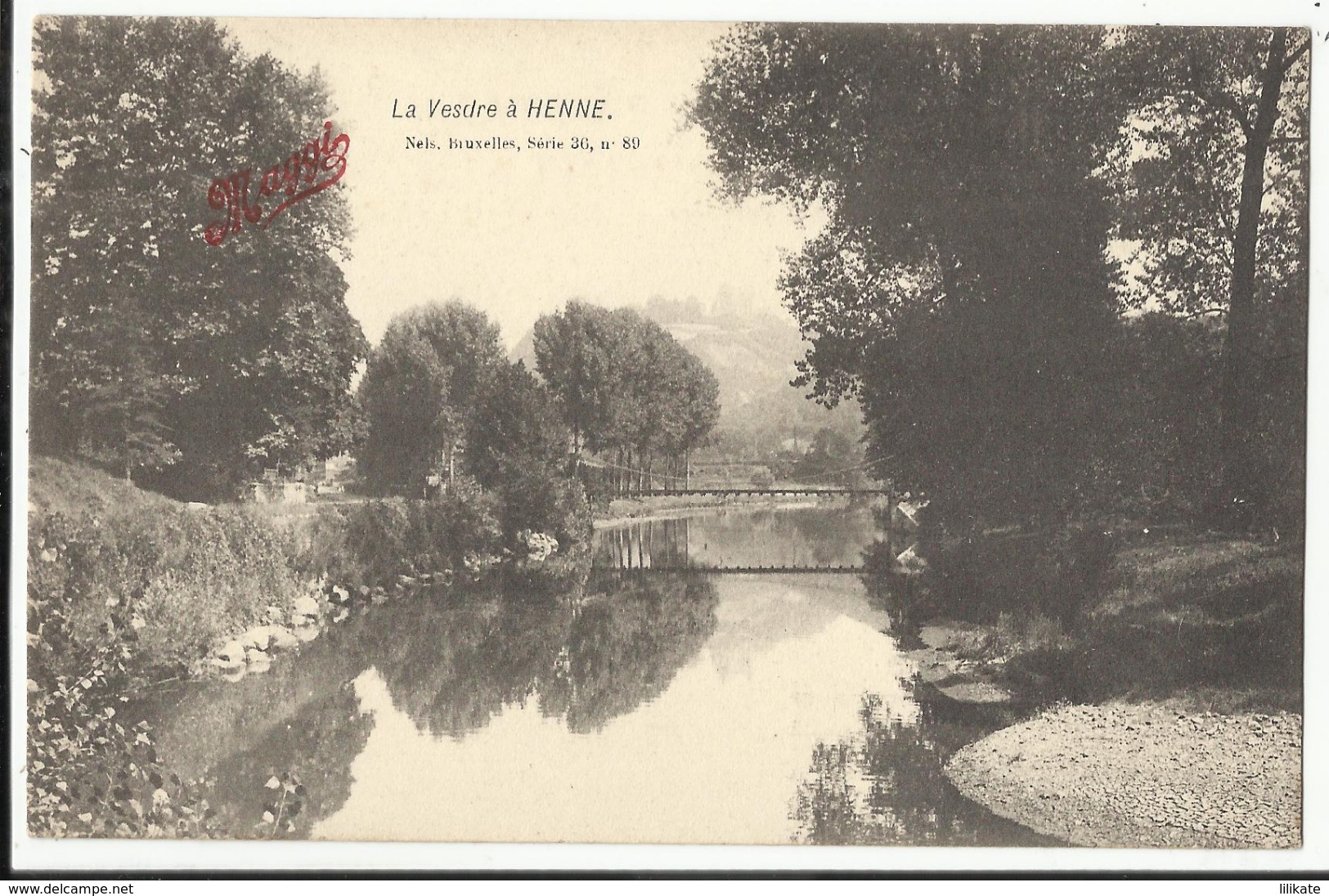 La Vesdre à HENNE (publicité Potages Maggi) - Nels - Vaux Sous Chevremont - Chaudfontaine - Chaudfontaine