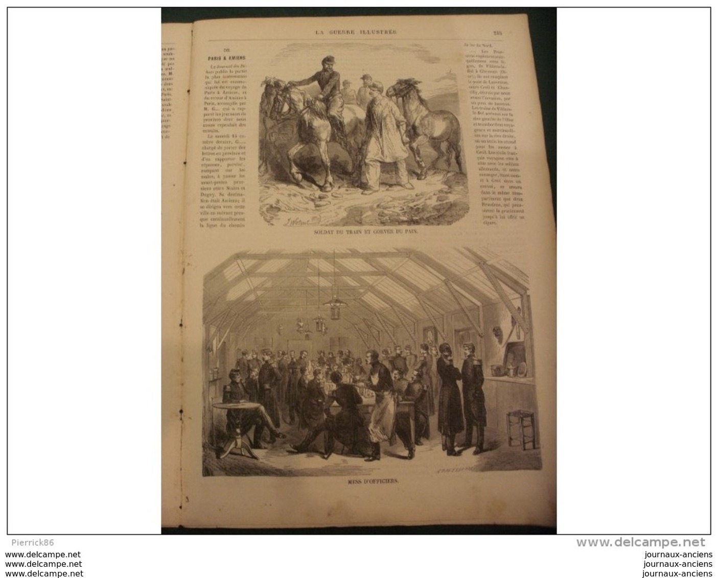 LA GUERRE ILLUSTRE 1870 LE SIEGE DE PARIS - ATTAQUE DU BOURGET - VIE MILITAIRE AU CAMP - 1850 - 1899