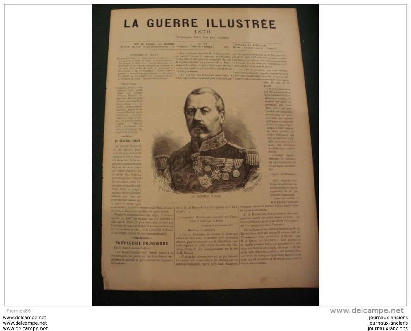 LA GUERRE ILLUSTRE 1870 LE SIEGE DE PARIS - FORT DE LA BRICHE SAINT DENIS - ROUTE DE MOUZON - SIEGE DE BONDY - 1850 - 1899