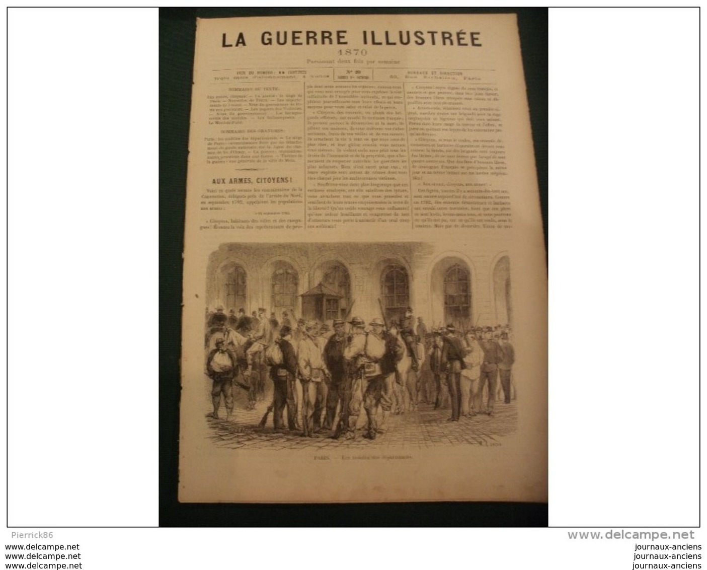 LA GUERRE ILLUSTRE 1870 SIEGE DE PARIS - THEATRE DE LA GUERRE VUE GENERALE DE METZ - 1850 - 1899