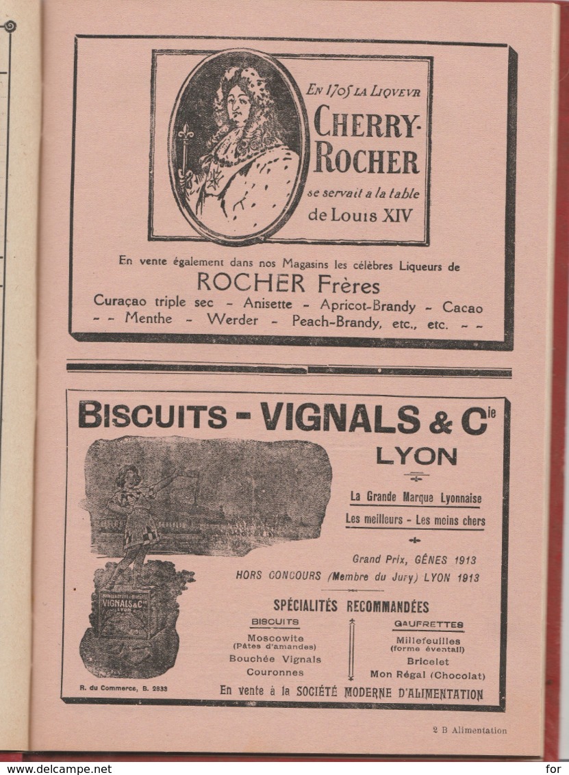 AGENDA-BUVARD : 1925 : Société Moderne D'alimentation - LYON - A. BADIEU & PERRACHON Réunies - Produits - Félix Potin - - Grand Format : 1921-40