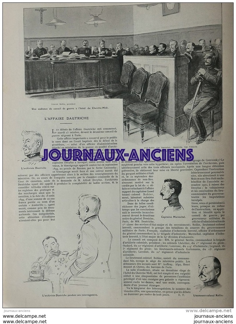 1904 LA CARMÉLITE - AFFAIRE DAUTRICHE - PORT ARTHUR - INCIDENT ANGLO RUSSE - ACCIDENT DE CHOUZY
