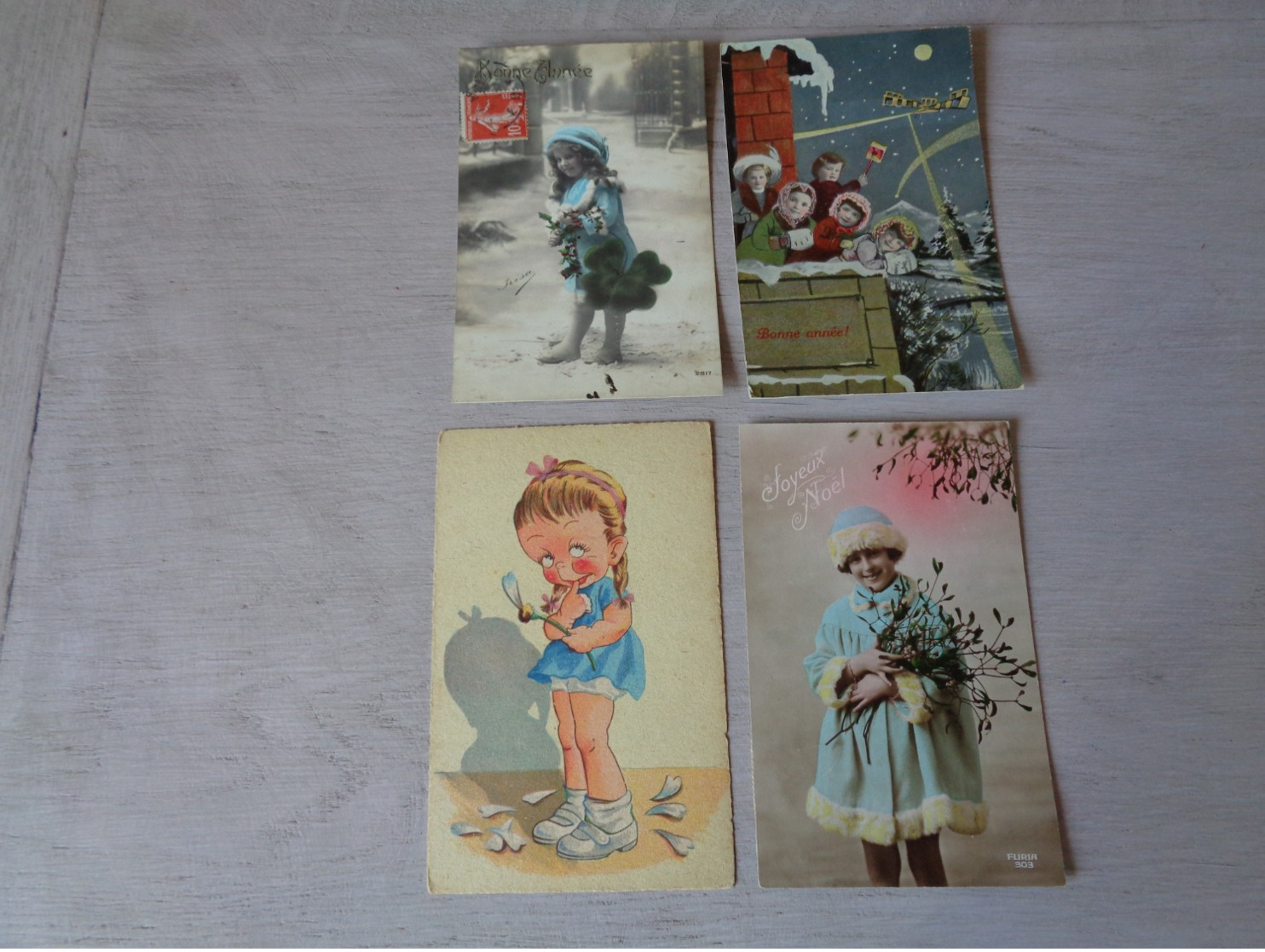 Beau lot de 60 cartes postales de fantaisie enfants  enfant      Mooi lot van 60 postkaarten van fantasie kinderen  kind