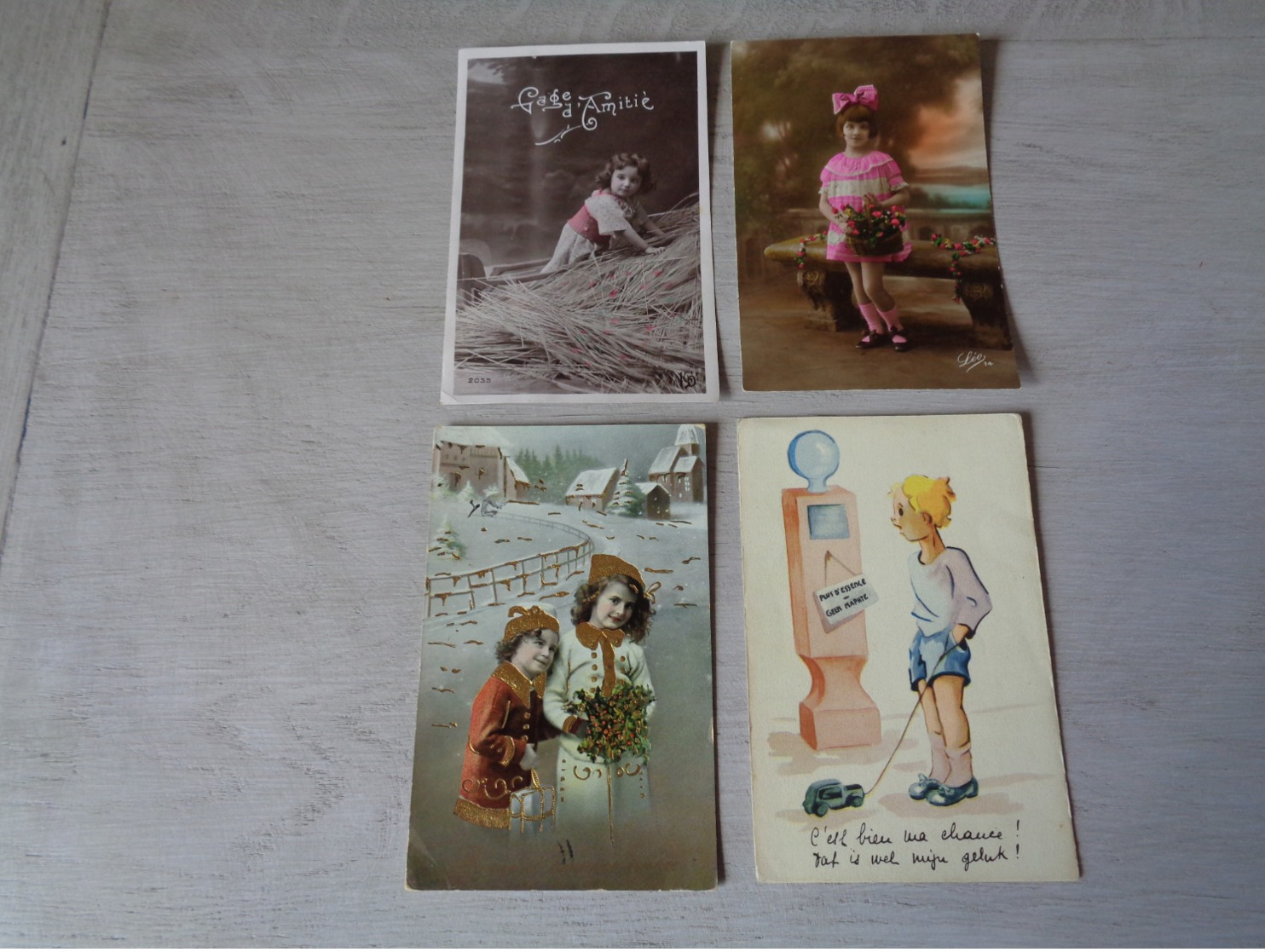 Beau lot de 60 cartes postales de fantaisie enfants  enfant      Mooi lot van 60 postkaarten van fantasie kinderen  kind