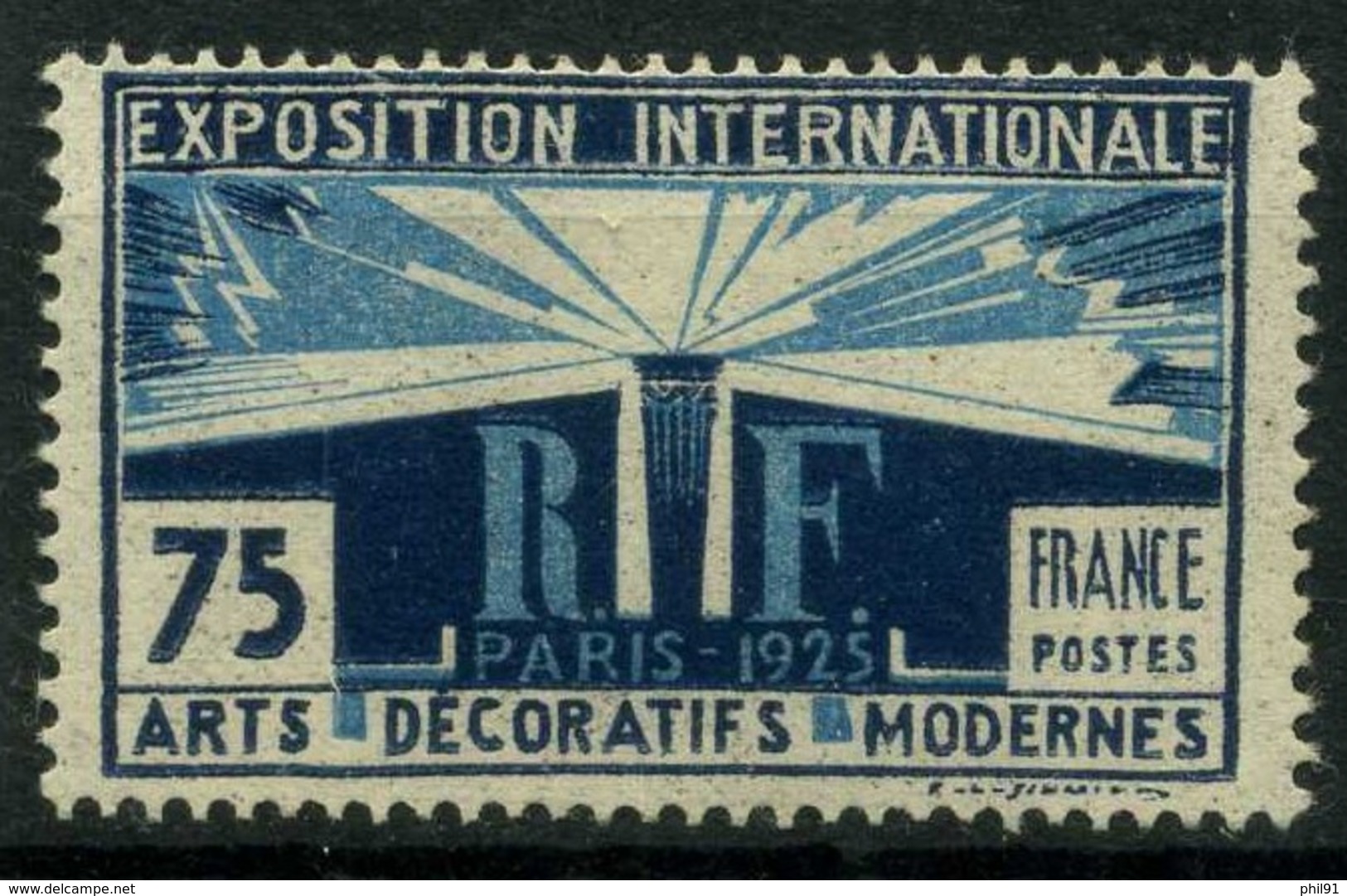 FRANCE   Exposition Internaionale Des Arts Décoratifs Paris 1925    N° Y&T  215  * - Ungebraucht