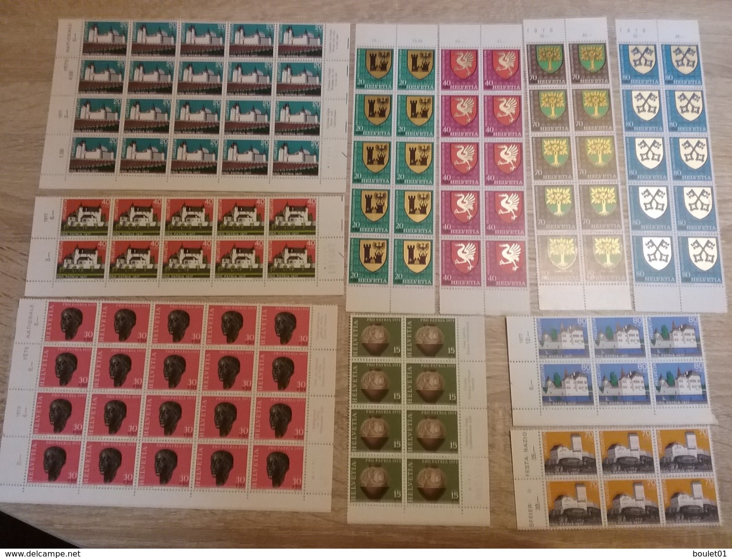 Lot De Timbres Neufs Pour Un Valeur Faciale De 53,20 Fs Environ 48 Euros - Collections