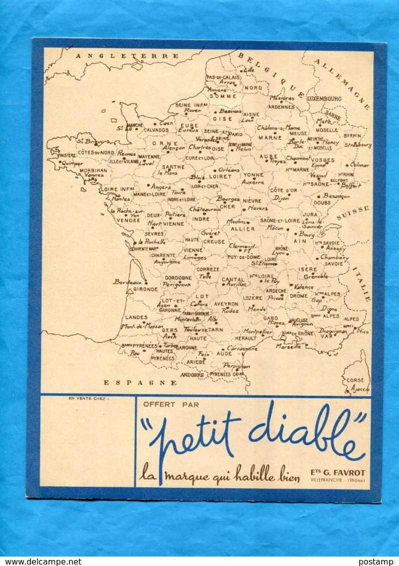 2 Protège Cahier-"Petit Diable" Habille Bien-Ets FAVROT-villefranche-rhone--chateaux - H