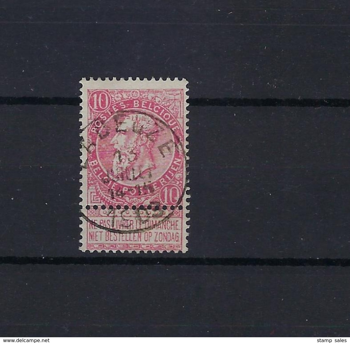 N°58 GESTEMPELD Ladeuze 1903 COBA € 8,00 SUPERBE - 1893-1900 Fine Barbe