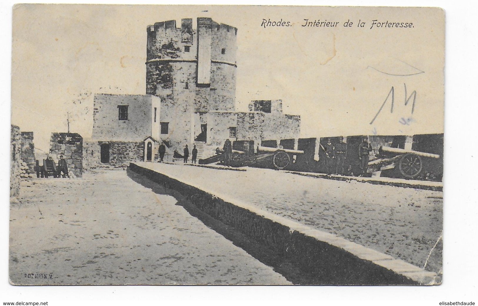 1926 - POSTE MARITIME LIBAN - CARTE De RHODES Avec CACHET PAQUEBOT + BEYROUTH RARE Sur SEMEUSE De FRANCE - Lebanon