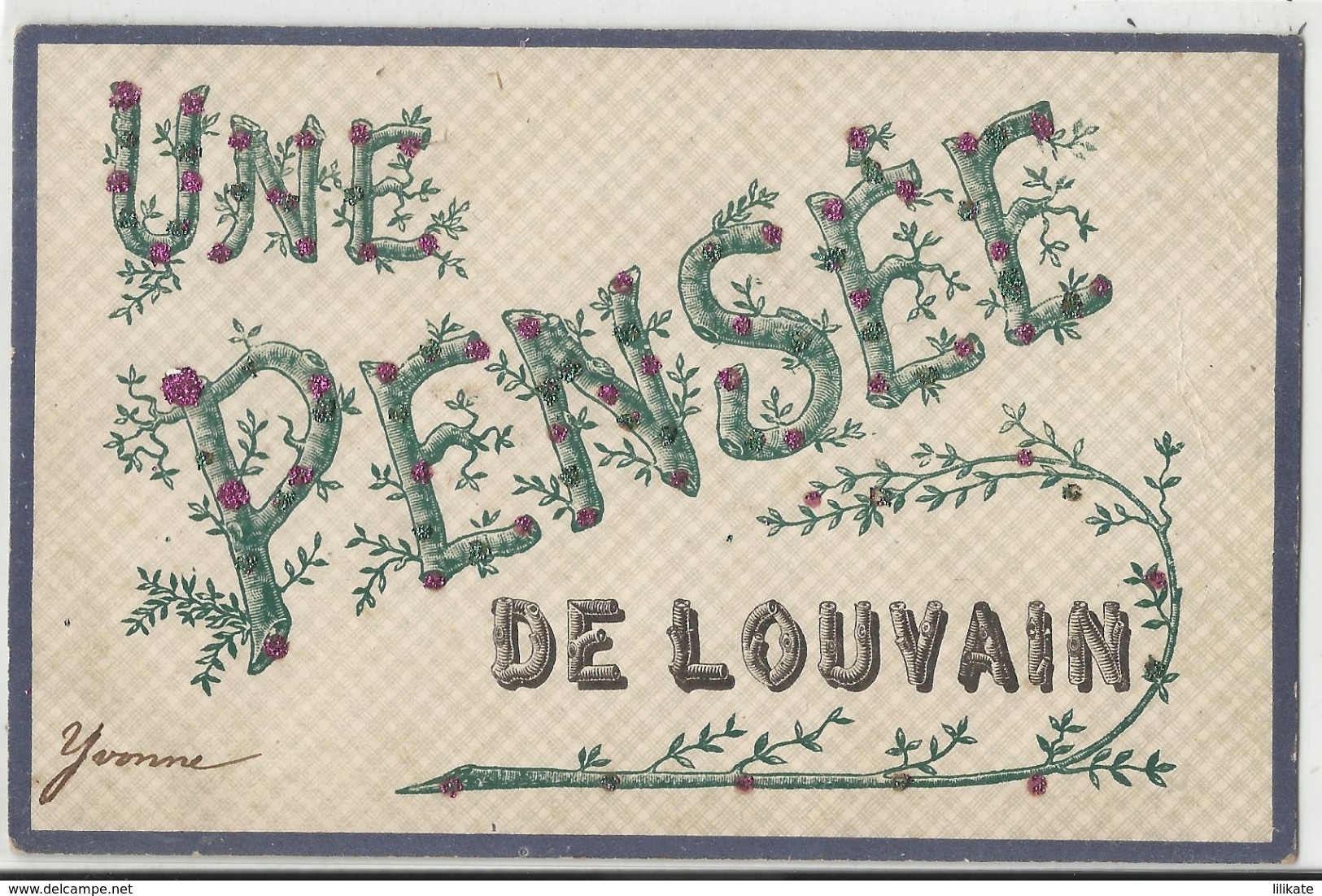 Une Pensée De ... LOUVAIN (Leuven) - 1907 - Leuven