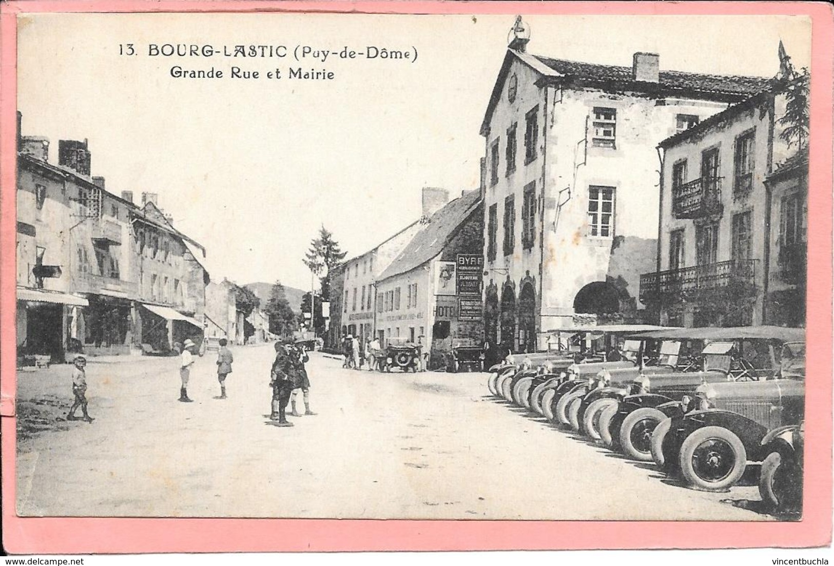 Bourg-Lastic - Grande Rue Et Mairie Parfait état - Autres & Non Classés