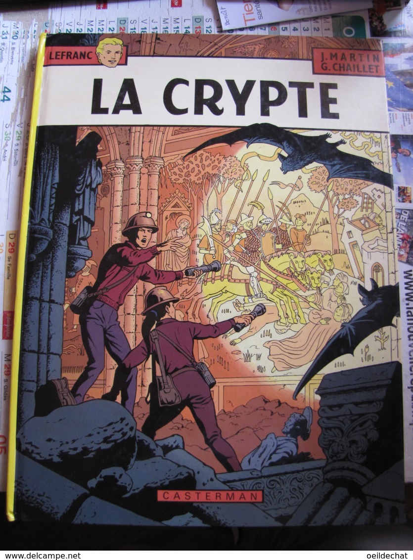 14864  LEFRANC :  La Crypte .  J. Martin Et G. Chaillet   1984   Casterman - Autres & Non Classés