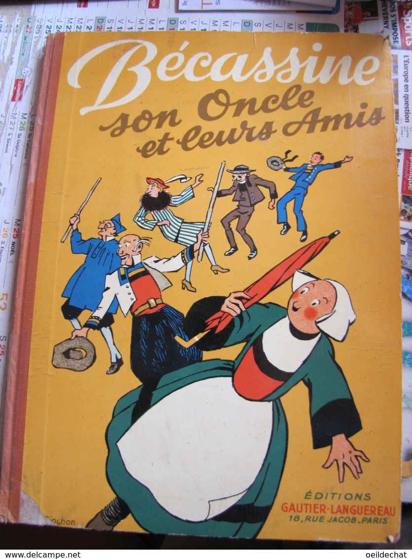 14865  BECASSINE :  Son Oncle Et Leurs Amis .  Caumery   1950   Gautier-Languereau - Other & Unclassified